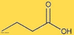 Representao da molcula de cido butanoico (ou cido butrico). O cido butanoico (ou cido butrico)  um cido monocarboxlico, saturado, de cadeia aberta, com frmula molecular C4H8O2, massa molecular 88 u, e de formula estrutural CH3-CH2-CH2-COOH. O nome usual cido butrico  de origem grega: βουτυρος que significa "manteiga".   o componente orgnico encontrado na manteiga ranosa, sendo um dos responsveis pelo seu odor e sabor peculiares.  formado aps a ao de micro organismos sobre molculas de gordura (triglicerdeos) presentes na manteiga. Est presente tanto em alguns queijos, quanto no vmito, o que caracteriza o odor azedo dos dois. <br/><br/> Palavras-chave: cido butanoico. cido butrico. Funes qumicas.