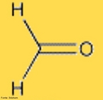 Representao de uma molcula de formaldedo que  um dos mais comuns produtos qumicos de uso atual.  o aldedo mais simples, de frmula molecular H2CO e nome oficial IUPAC metanal. <br/><br/> Palavras-chave: Formaldedo. Metanal. Aldedo. Funo qumica. 