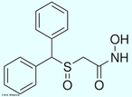 Representao da molcula de Adrafinil, uma droga estimulante leve do Sistema Nervoso Central, utilizada para diminuir a sonolncia e a falta de ateno de pacientes idosos. Tambm  utilizada como "rebite" para pessoas que pretendem se manter alertas por longos perodos, sem dormir. Frmula molecular C15H15NO3S. Massa molar 289,351 g/mol. Nomenclatura IUPAC (sistemtica) 2-benzhydrylsulfinylethanehydroxamic acid. <br/><br/> Palavras-chave: Adrafinil. Medicamentos. Qumica orgnica. Doping.