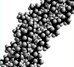 Representao da molcula do polmero de polipropileno. Polipropileno (PP) ou polipropeno  um polmero ou plstico, derivado do propeno ou propileno e reciclvel. Ele pode ser identificado em materiais atravs do smbolo triangular de reciclvel, com um nmero "5" por dentro e as letras "PP". A sua forma molecular  (C3H6)x. O polipropileno  um tipo de plstico que pode ser moldado usando apenas aquecimento, ou seja,  um termoplstico. Possui propriedades muito semelhantes s do polietileno (PE), mas com ponto de amolecimento mais elevado. <br/><br/> Palavras-chave: Polipropileno. Polmero. Molcula.